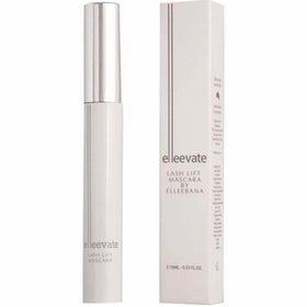 Elleebana ElleEvate lash lift mascara packaging closeup highlighting premium formula