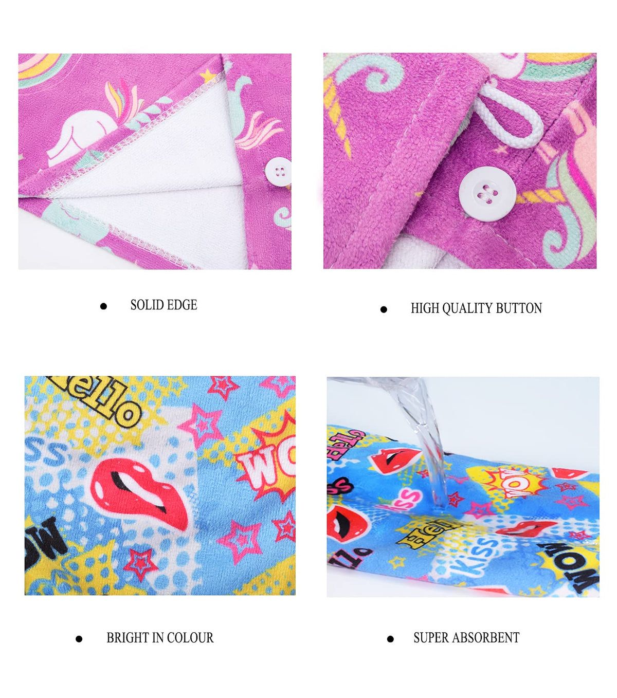 Three-color pack with playful designs for girls and women.