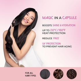 Ellips Hair Oil argan oil detail emphasizing conditioning and shine.