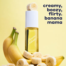Ellis Brooklyn Banana Milkshake bottle side highlights sustainable packaging for eco-conscious beauty