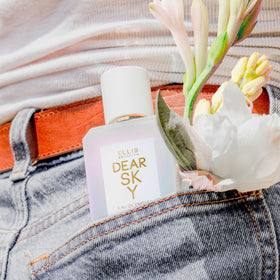 Ellis Brooklyn Dear Sky gift-ready presentation on a vanity