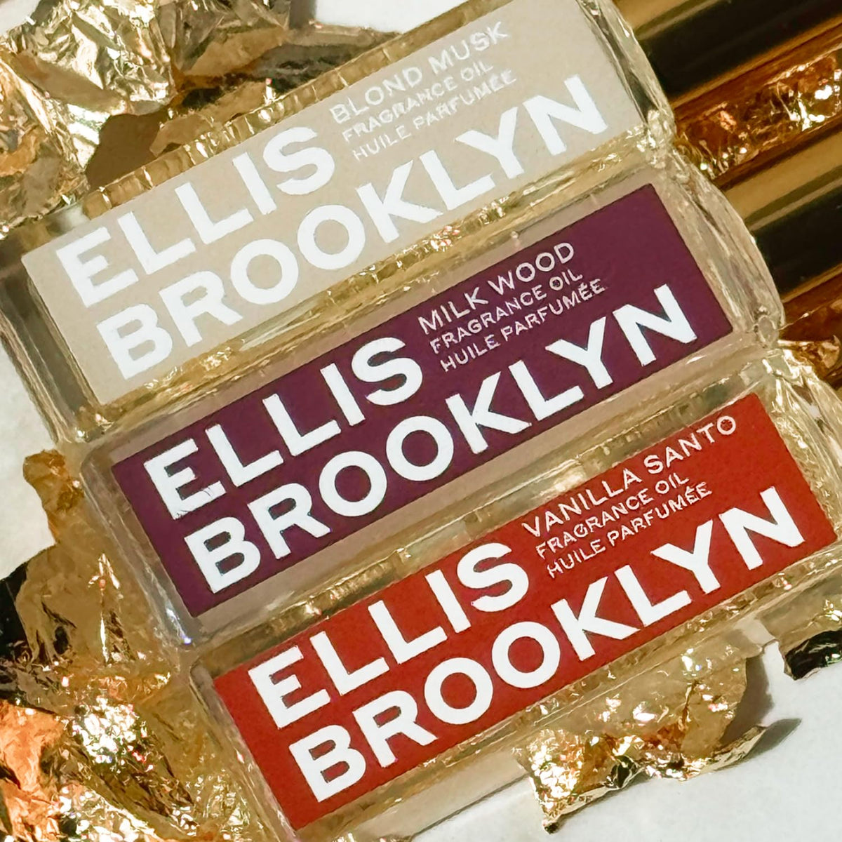 Ellis Brooklyn Milk Wood daily-use perfume oil ideal for purse or gym bag.