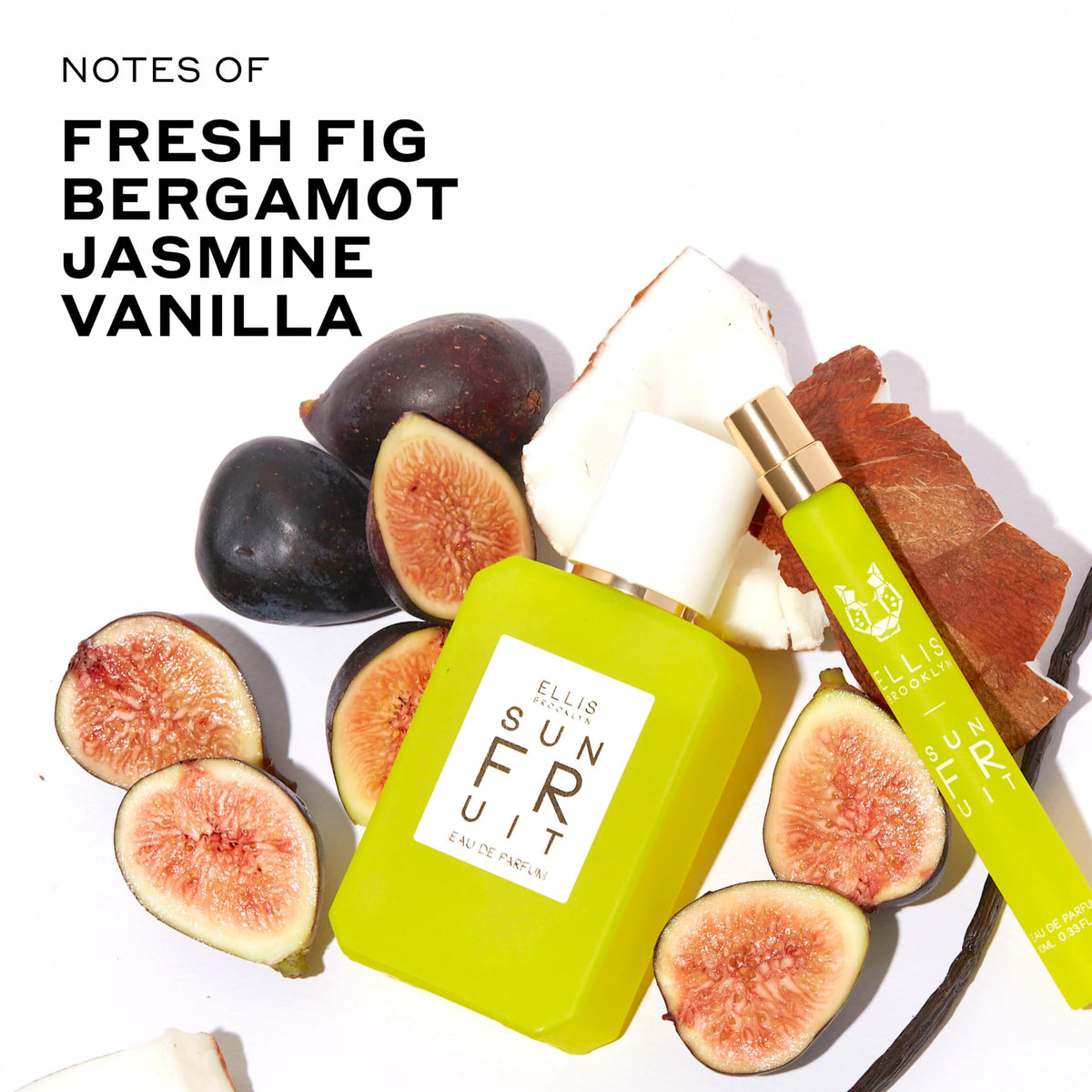 Vanilla amber base adds warmth and subtle depth to Sun Fruit fragrance