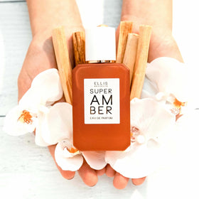 Ellis Brooklyn Super Amber biodegradable musk and sustainable packaging close-up