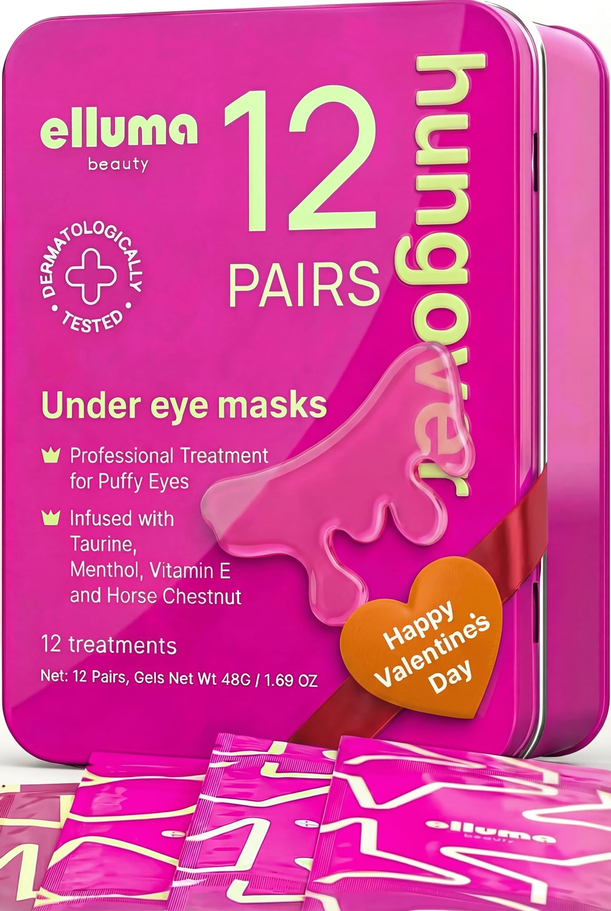 Elluma Beauty travel gift-pack of eye patches for on-the-go care