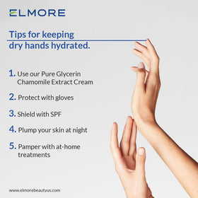 ELMORE chamomile extract close-up for calming skin reaction.