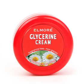ELMORE hand cream glycerin emphasis highlights deep hydration.