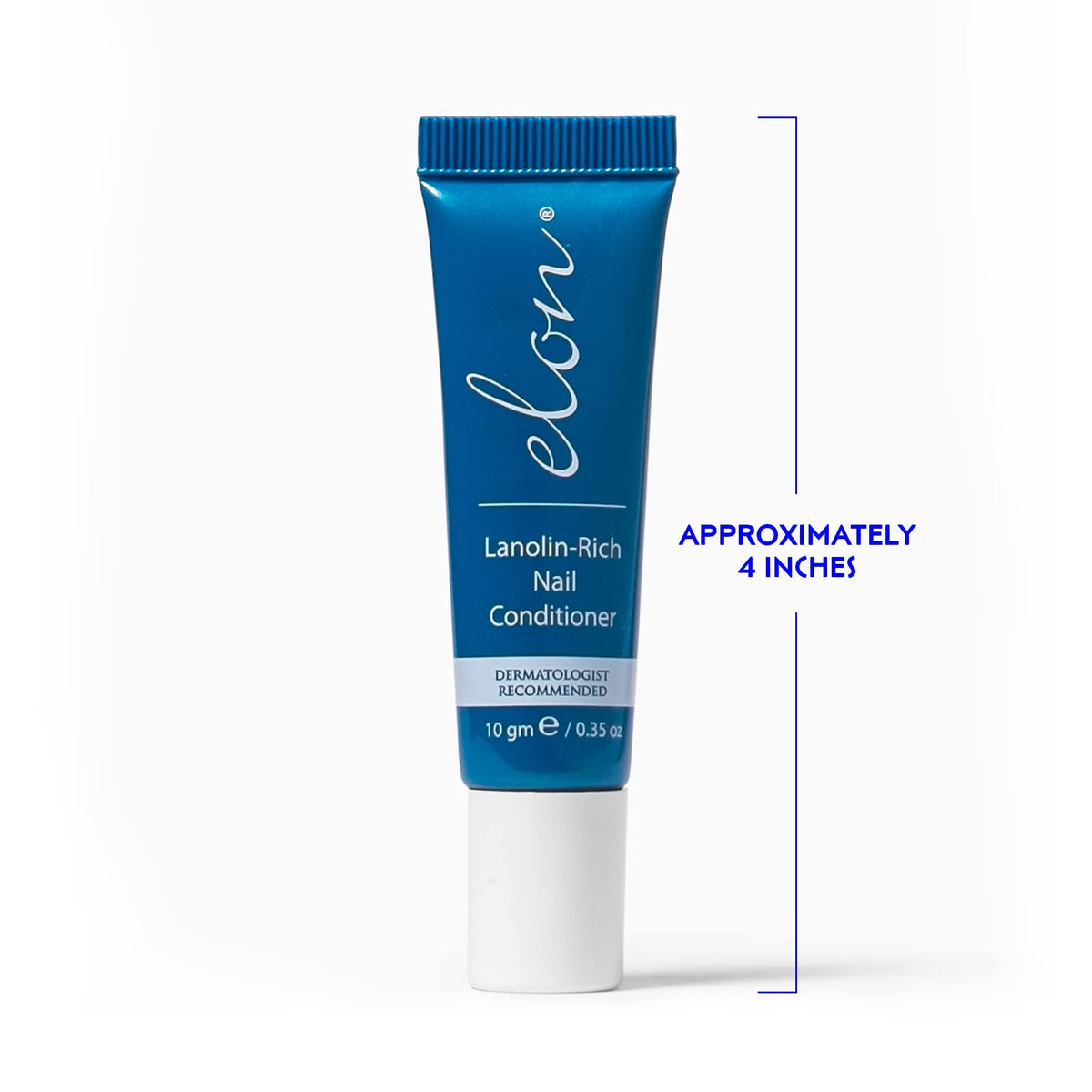 Packaging detail of Elon Lanolin-Rich Nail Conditioner 10g tube.