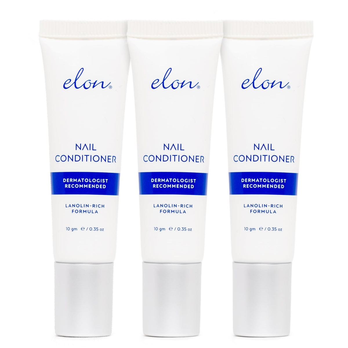 Elon Lanolin-Rich Nail Conditioner tube front showing brand and gentle care