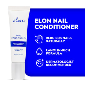 Elon Lanolin-Rich Nail Conditioner tube side shows size and formula