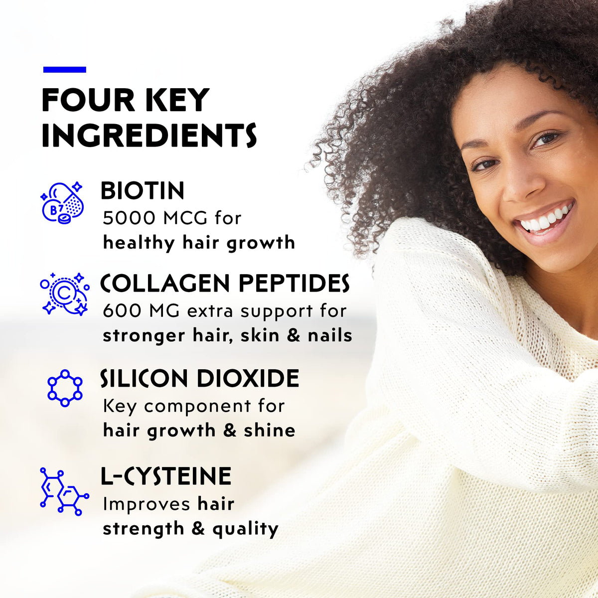 Elon R3 biotin 5000 mcg tablets for daily nourishment