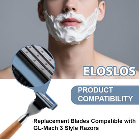 Eloslos replacement blades 36-count pack shows value for grooming.