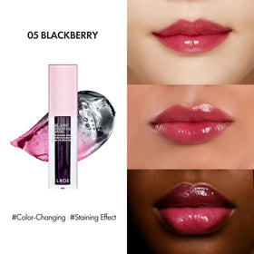 ELROEL Blanc shade 01 Pure Lychee swatch highlighting hydrating clear moisture