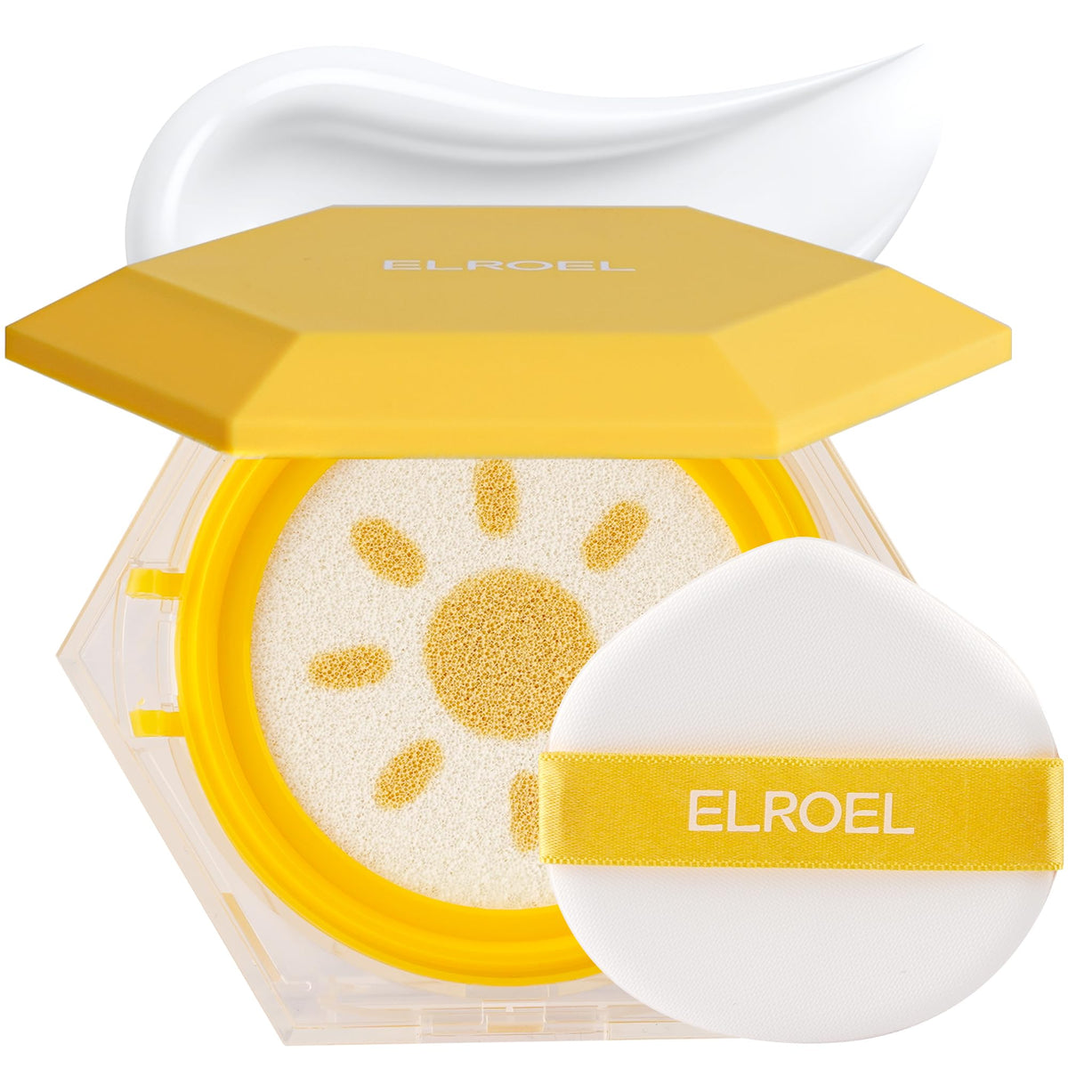 ELROEL Pang Pang Big Sun Cushion Plus packaging, travel-friendly compact.