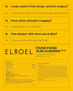 ELROEL Pang Pang Sun Cushion Refill Pack offers economical replacement option