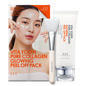 ELT Collagen Peel Off Mask box front for radiant skin