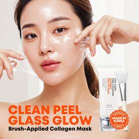 ELT Collagen Peel Off Mask jar close up showing hydrating formula