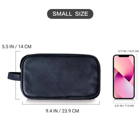 Elviros PU leather look with water-resistant lining protects contents.