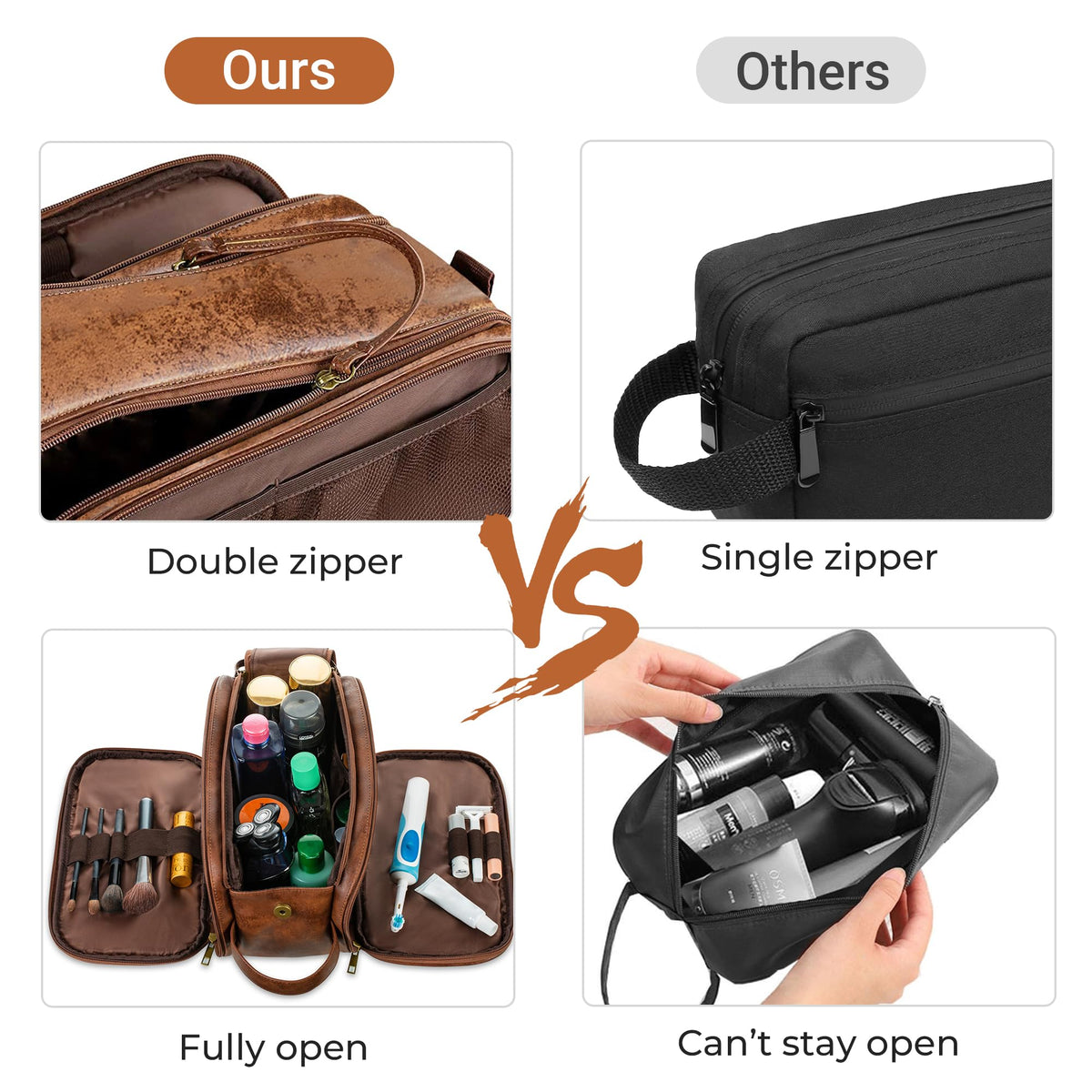 Elviros waterproof shoe bag keeps gym shoes separate from toiletries.