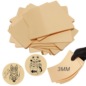 Emalla 3MM fake tattoo skin front view with realistic texture for depth practice