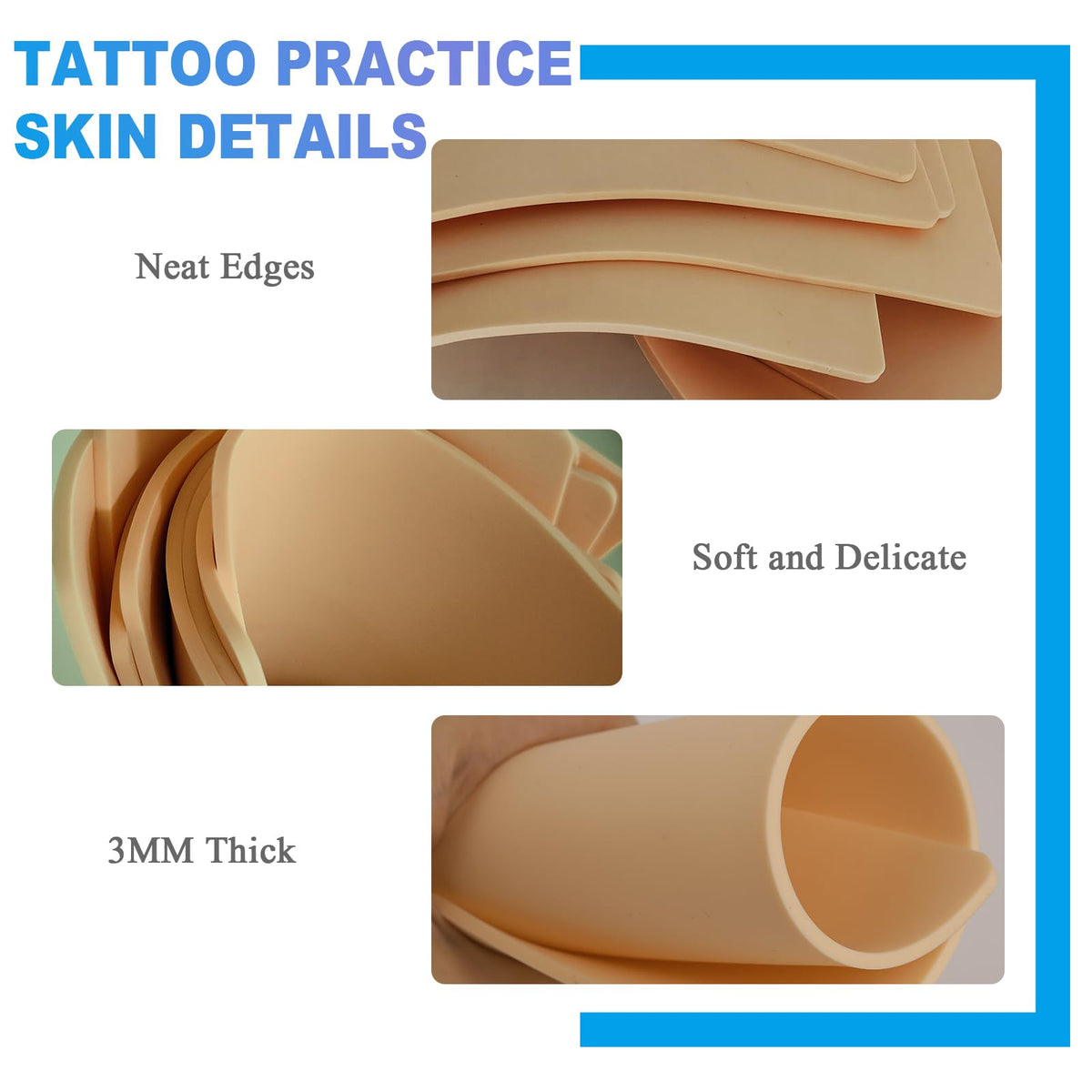 Emalla 3MM fake tattoo skin packaged in compact kit for on-the-go training