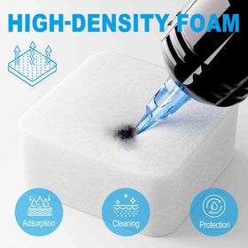 Emalla dip-foam cups deliver instant ink rinse for smoother color transitions.