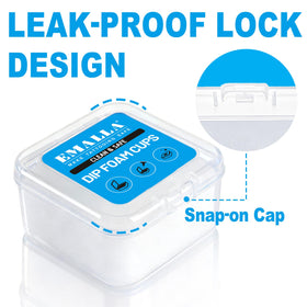 Emalla dip-foam cups facilitate gentle needle cleaning and protect precision tools.