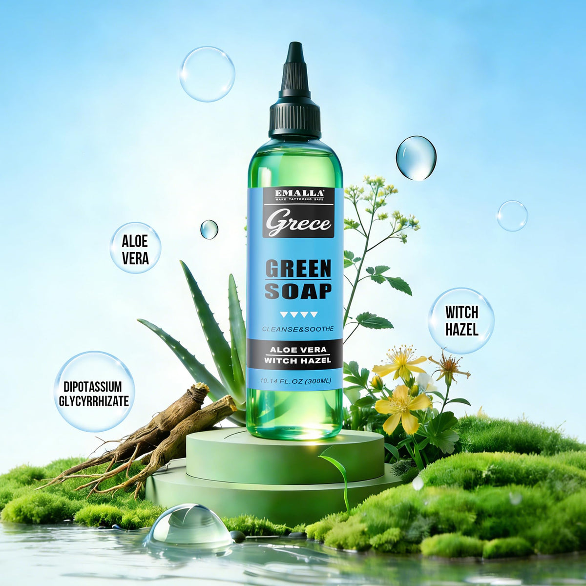 Witch Hazel and Aloe-infused formula supports comfort during cleansing