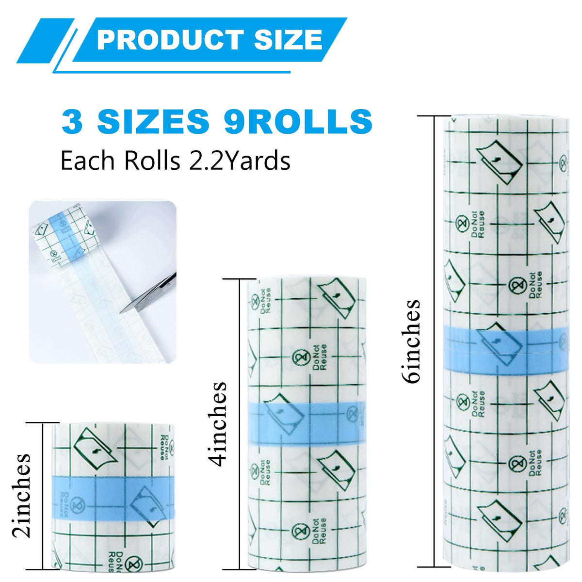 Emalla second skin 4inch roll tattoo cover: breathable patch for back pieces