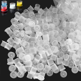 Emalla tattoo ink caps with base design offer stable mixing and spill prevention.