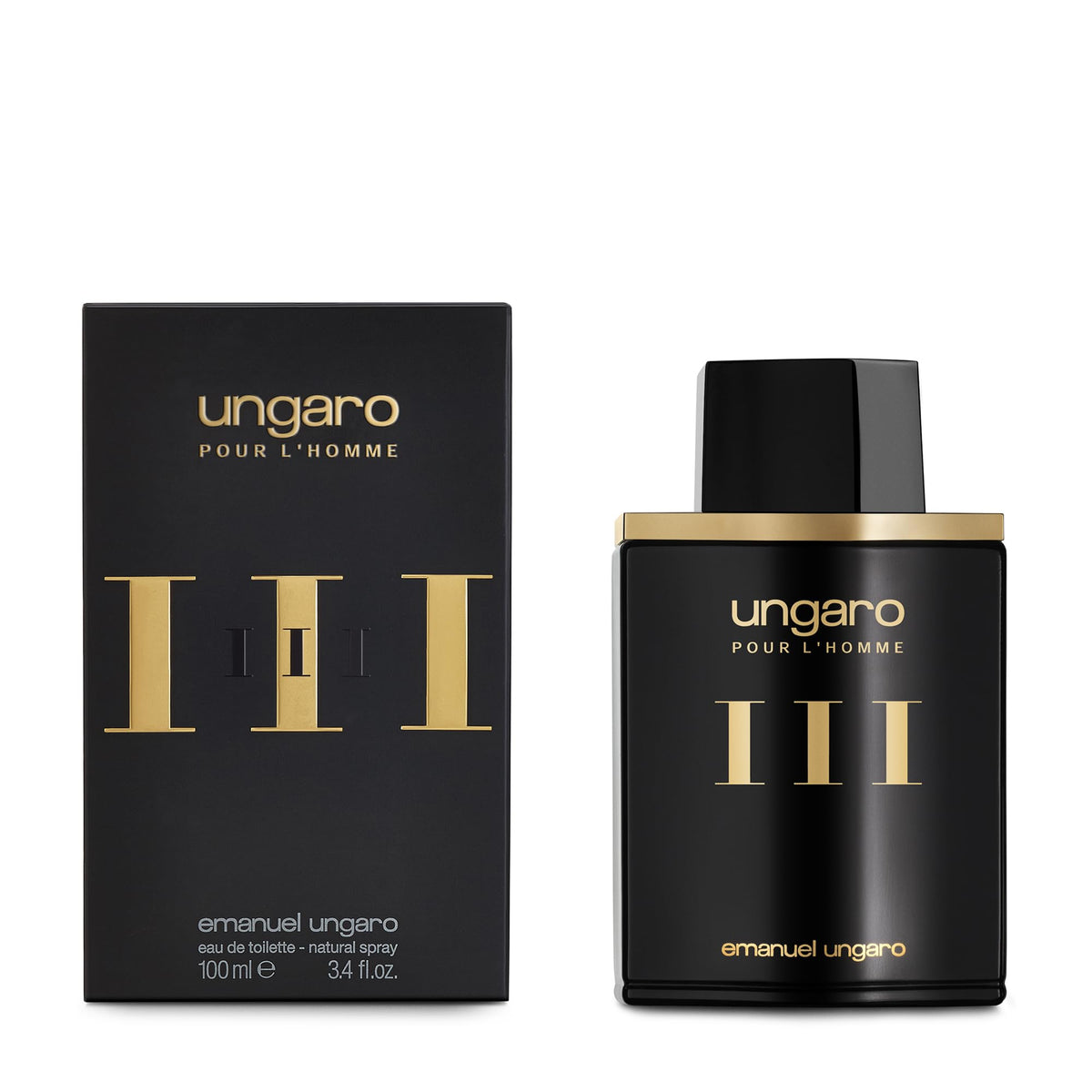 Emanuel Ungaro Pour L'Homme III bottle front view for versatile daily wear