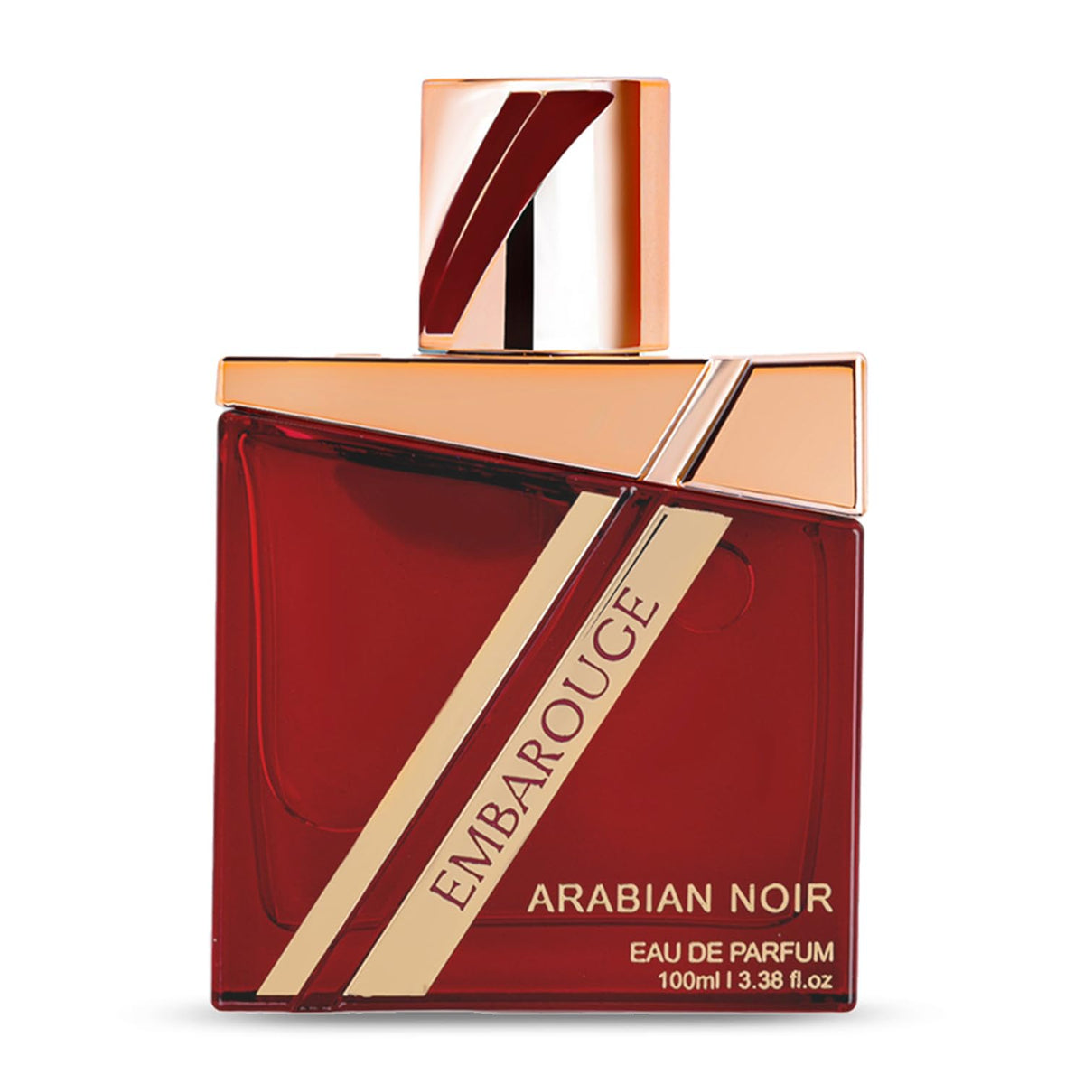 Embarooge Arabian Noir label detail showcases typography