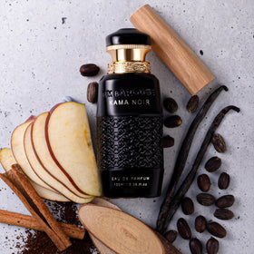 Embarouge Kama Noir bottle side reveals refined silhouette for everyday grace