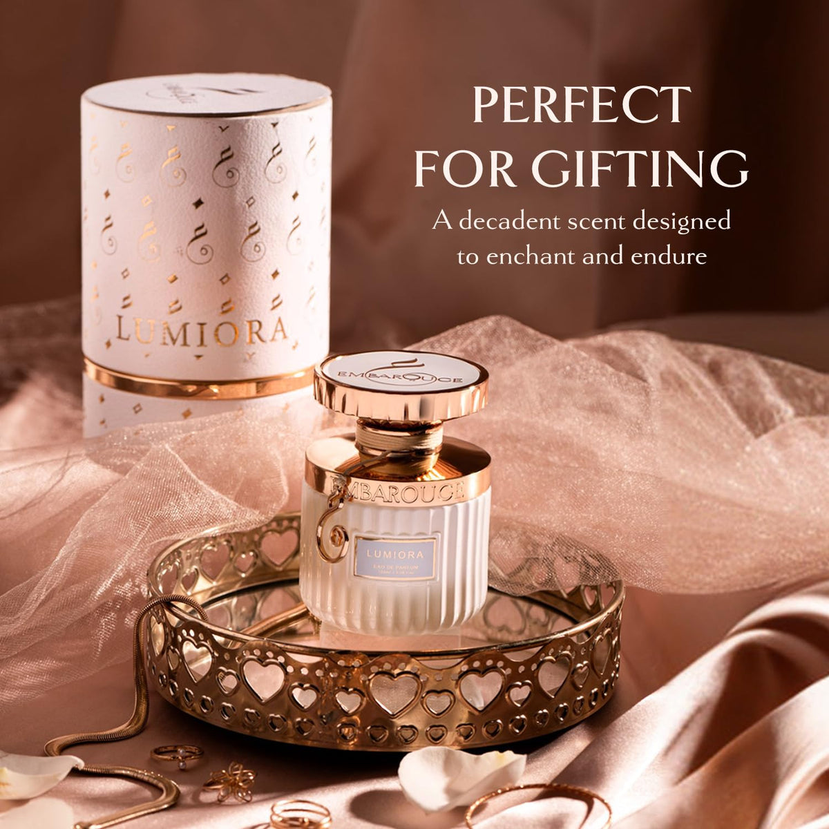 Embarouge Lumiora Dubai inspired setting evokes exotic mood