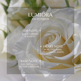 Embarouge Lumiora spray action shows easy application