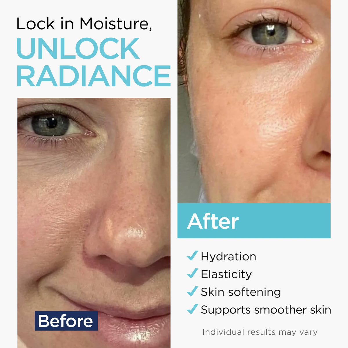 Ember Cloud serum application scene highlights gentle hydration for lips and face.