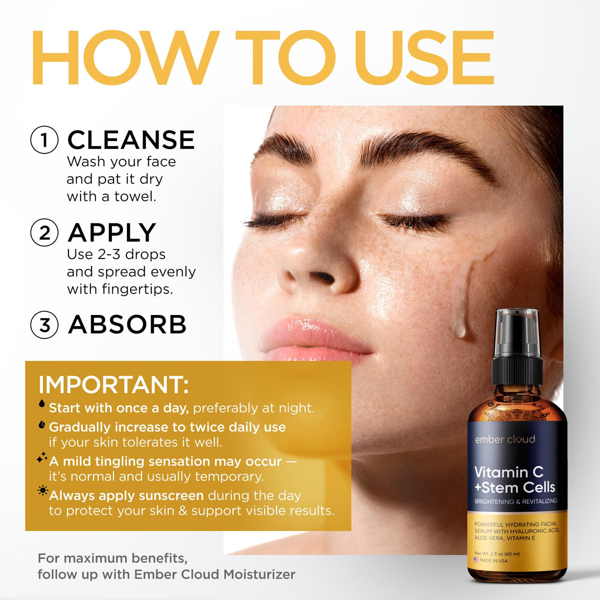 Stem cells ingredient detail in Ember Cloud Vitamin C Serum for vitality.