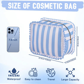 EMBRUNIOICE Multiuse makeup bag for cosmetics, tools, and toiletries.