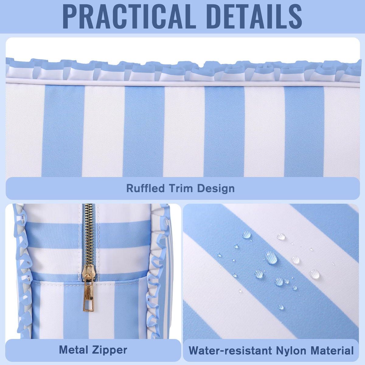 EMBRUNIOICE Toiletry bag and organizer for clear travel storage.