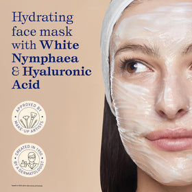 Embryolisse hyaluronic-acid mask application reveals refreshing plumpness and lightweight hydration.