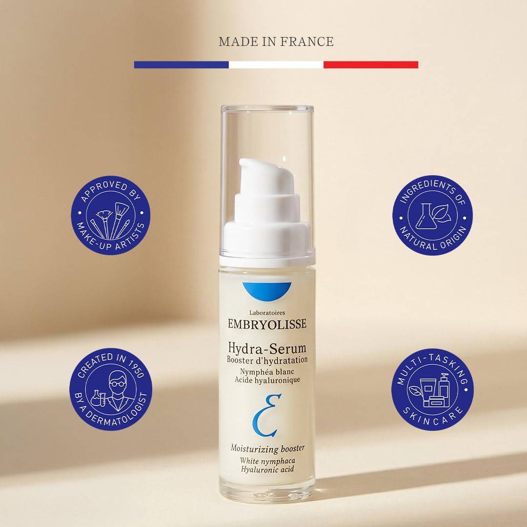 User applying Embryolisse Hydra-Serum for quick absorption in daily routine.
