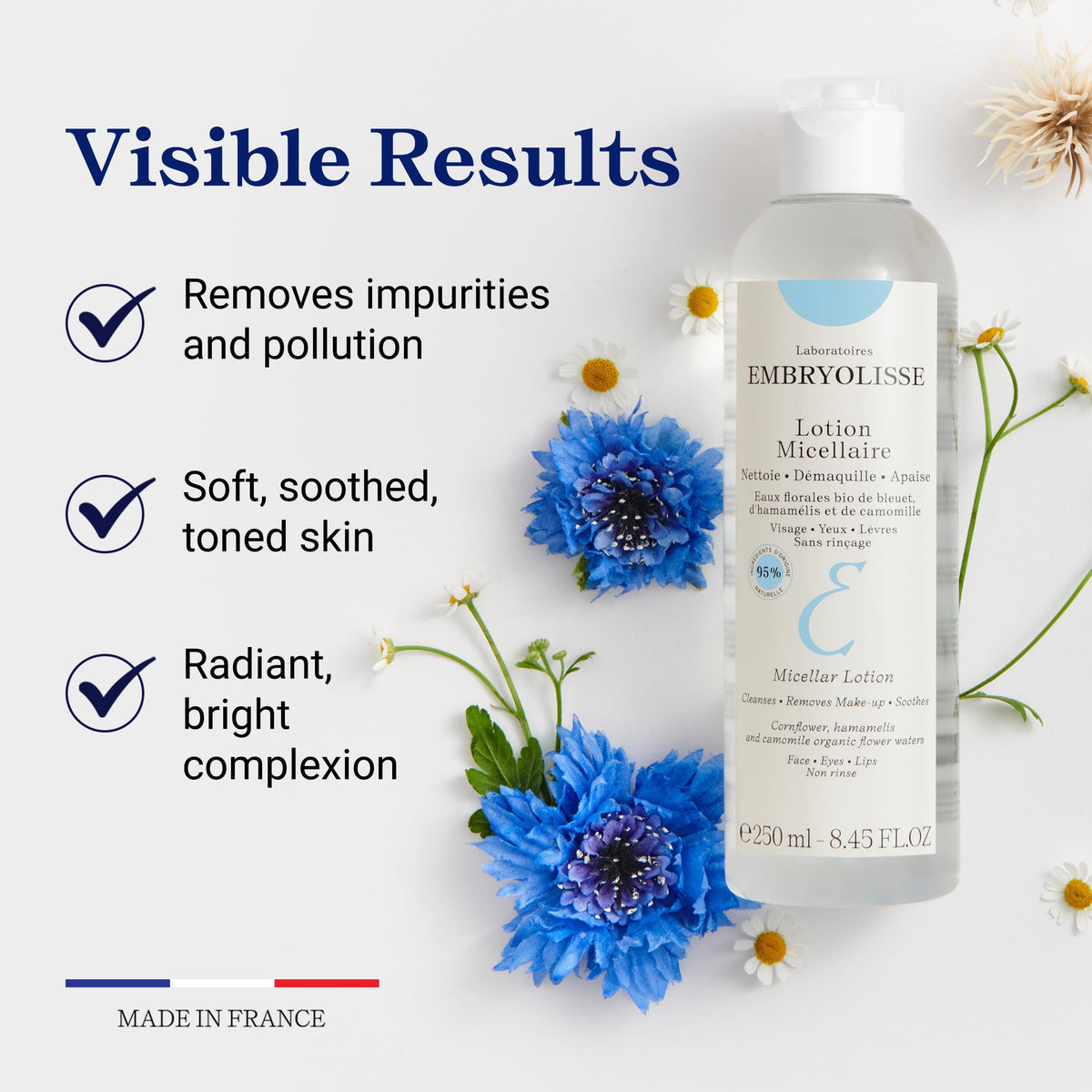 Embryolisse hydrating toning lotion delivers moisture and a refreshed feel after use.