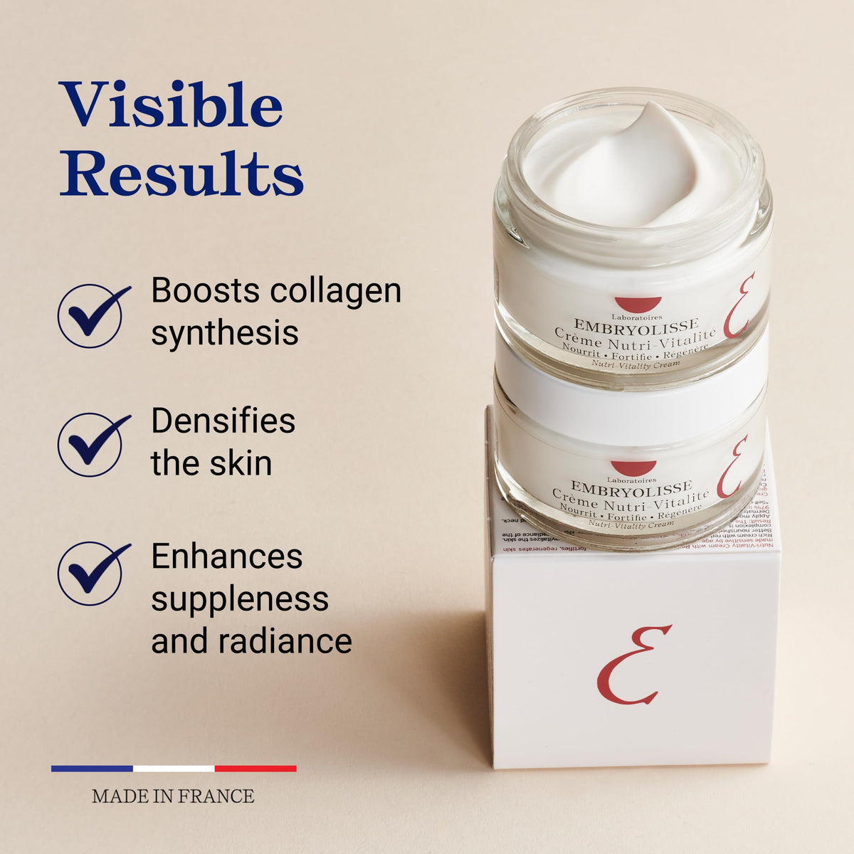 Embryolisse Nutri-Vitality with red maple extract closeup highlighting key ingredient.