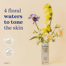 Embryolisse Rosamelis fine mist application highlights refreshing skincare and makeup setting.