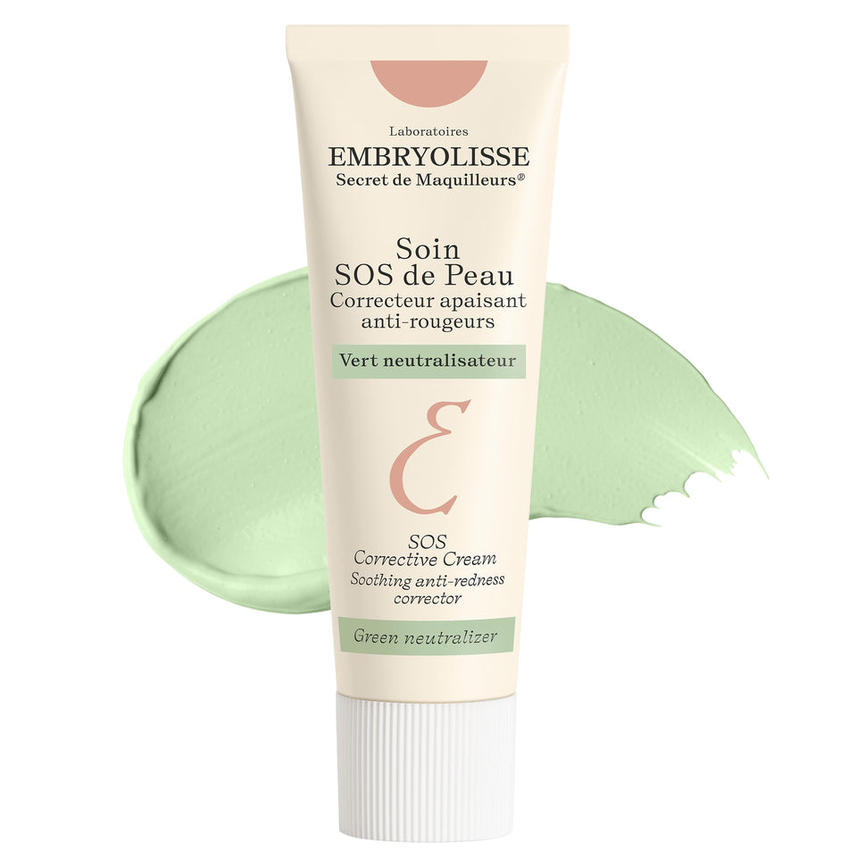 Embryolisse SOS Corrective Cream bottle illustrating redness relief and hydration.