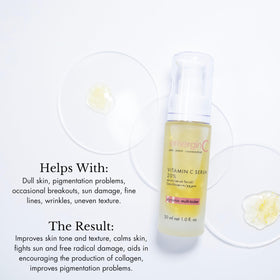 emerginC serum dispense pump shown for easy daily application.