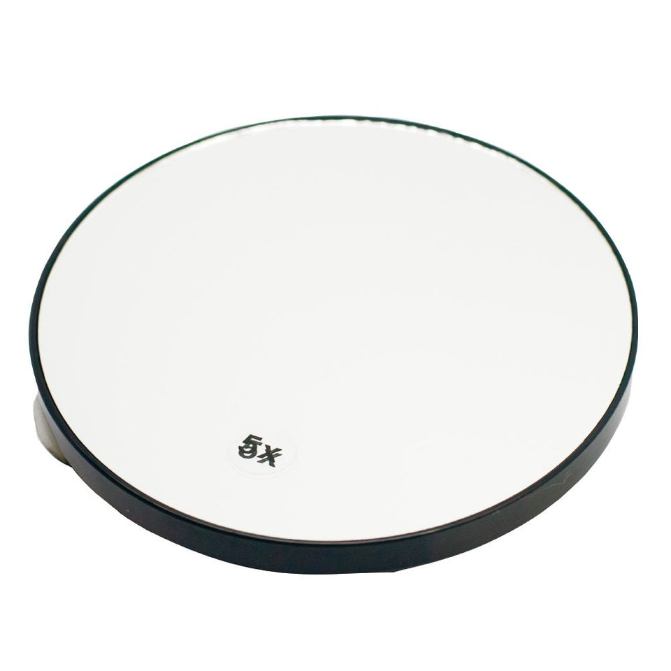 EMILYSTORES 5X magnifying mirror with suction cup for quick makeup checks.