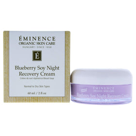 Eminence Blueberry Soy Night Recovery Cream bottle for overnight hydration