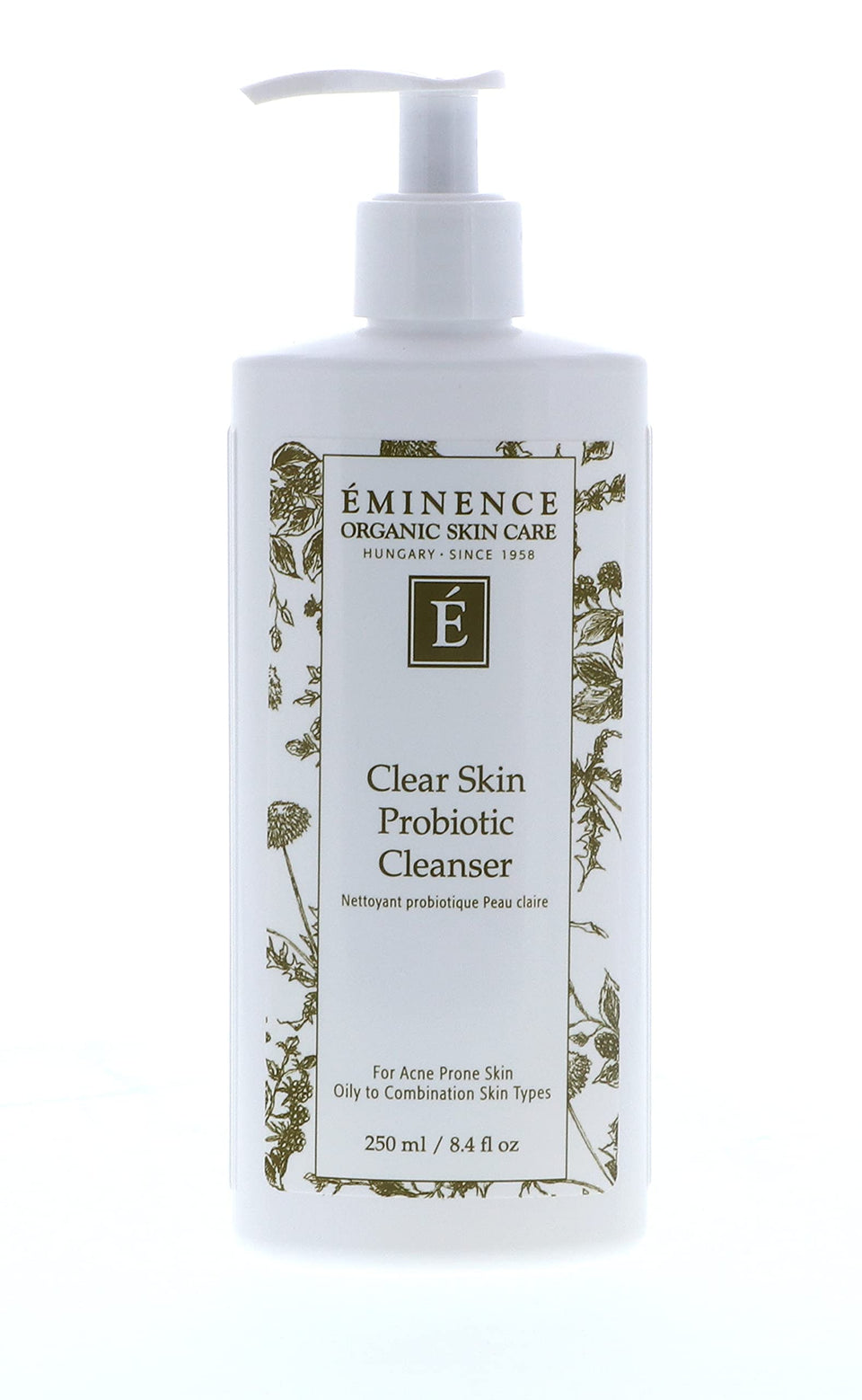 Eminence Clear Skin Probiotic Cleanser bottle for daily oil control and refreshing cleanse