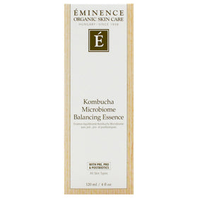 Luminosity-boosting look with Eminence Kombucha Balancing Essence on skin